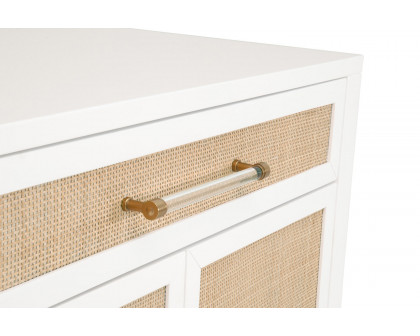 Essentials Holland Media Chest - Matte White