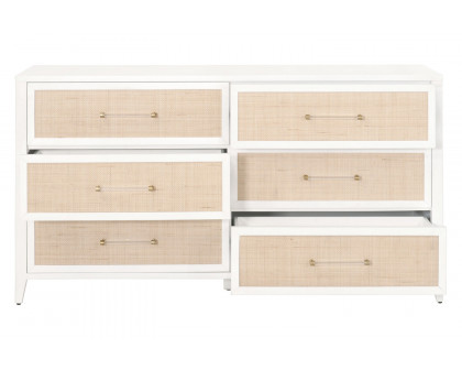 Essentials Traditions Holland 6-Drawer Double Dresser - Matte White