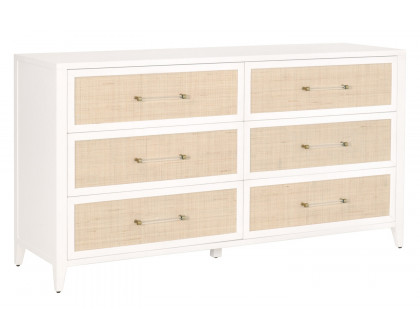 Essentials Traditions Holland 6-Drawer Double Dresser - Matte White