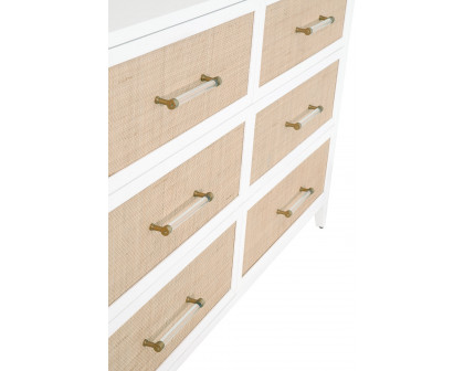 Essentials Traditions Holland 6-Drawer Double Dresser - Matte White