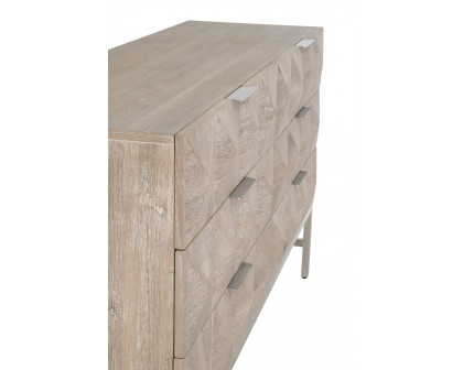 Essentials - Traditions Atlas 6-Drawer Double Dresser in Natural Gray