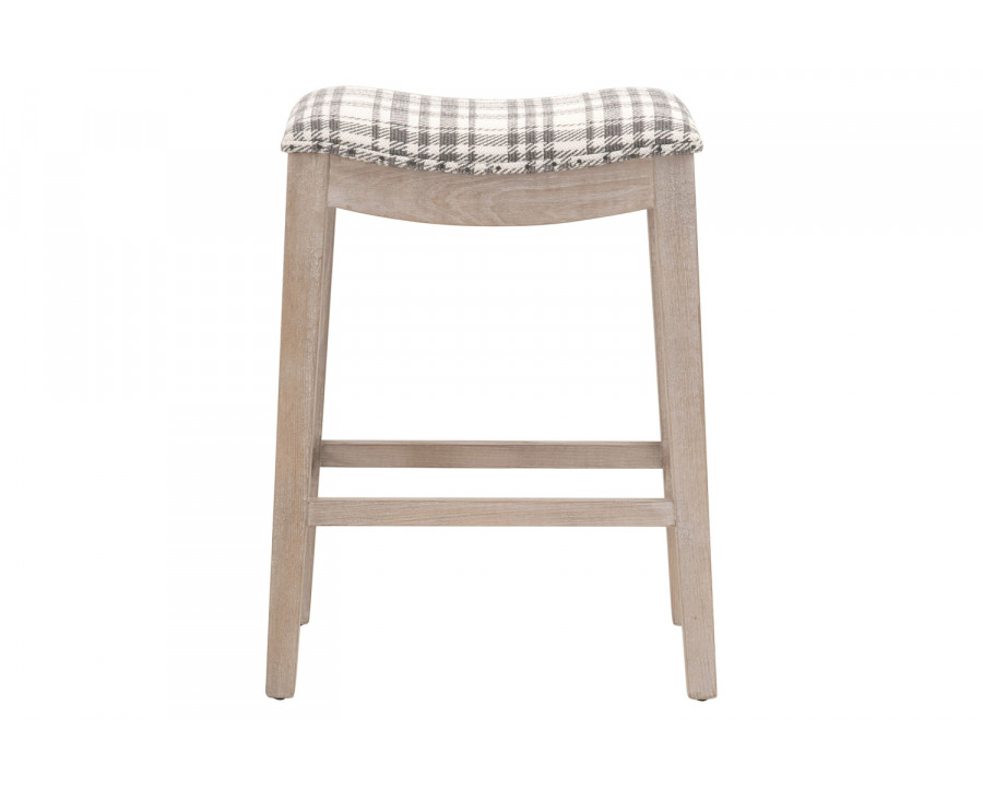 Essentials Harper Counter Stool - Tartan Charcoal