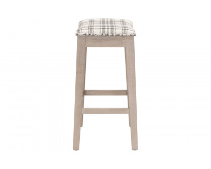 Essentials Harper Counter Stool - Tartan Charcoal