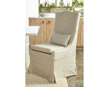 Essentials Colette Slipcover Dining Chair, Set of 2 - Bisque