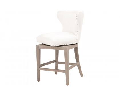 Essentials Milton Swivel Counter Stool - LiveSmart Peyton