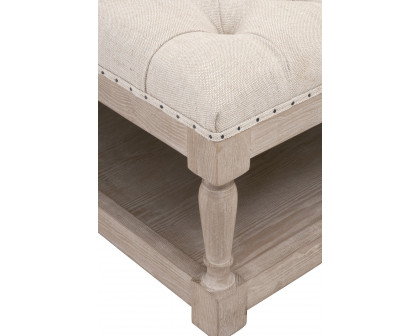 Essentials Townsend Tufted Upholstered Coffee Table - Bisque