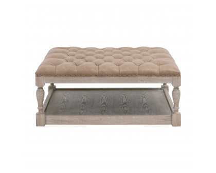 Essentials - Townsend Tufted Upholstered Coffee Table