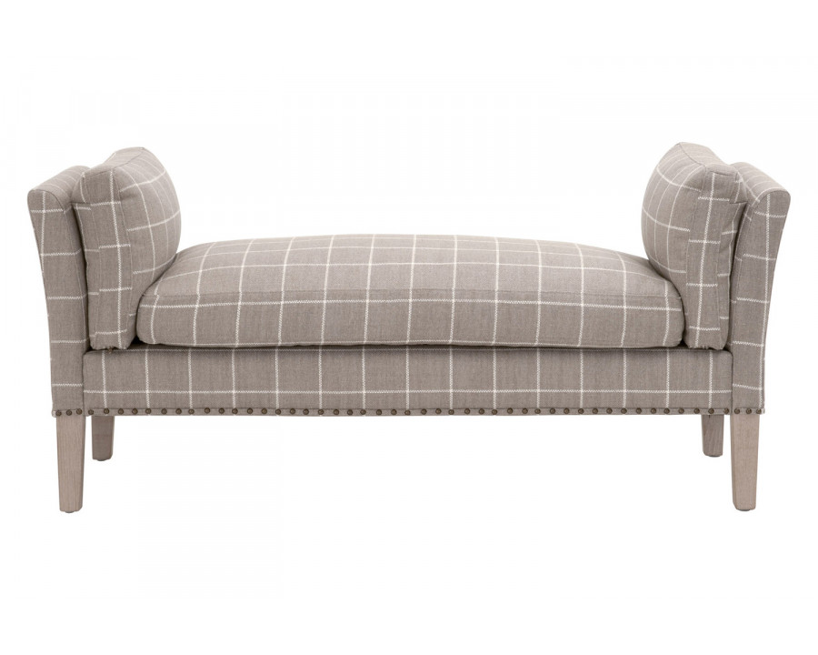 Essentials Warner Bench - Windowpane Pebble