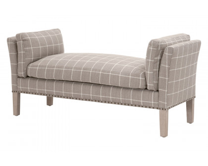 Essentials Warner Bench - Windowpane Pebble