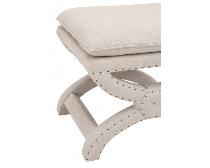 Essentials Gaston Ottoman - Bisque