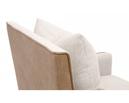 Essentials™ Harmony Arm Chair With Casters - Performance Bisque French Linen, Ivanhoe-Toast