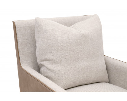 Essentials™ Harmony Arm Chair With Casters - Performance Bisque French Linen, Ivanhoe-Toast