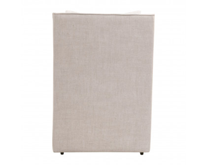 Essentials™ Harmony Arm Chair with Casters - LiveSmart Peyton-Pearl, Bisque French Linen