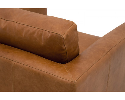 Essentials - Hayden Taper Arm Sofa Chair in Whiskey Brown