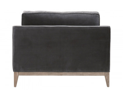 Essentials™ Parker Post Modern Sofa Chair - Dark Dove Velvet