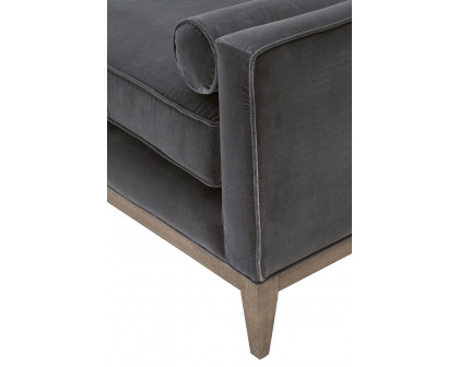 Essentials™ Parker Post Modern Sofa Chair - Dark Dove Velvet