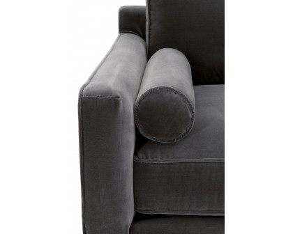 Essentials™ Parker Post Modern Sofa Chair - Dark Dove Velvet