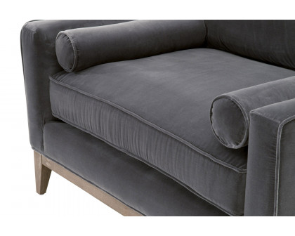 Essentials™ Parker Post Modern Sofa Chair - Dark Dove Velvet