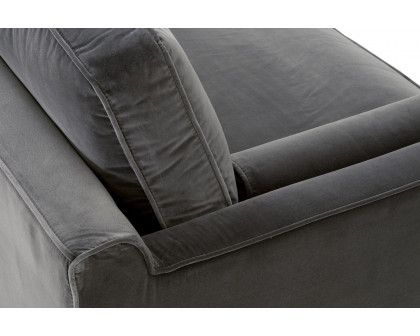 Essentials Parker 86" Post Modern Sofa - Dark Dove Velvet