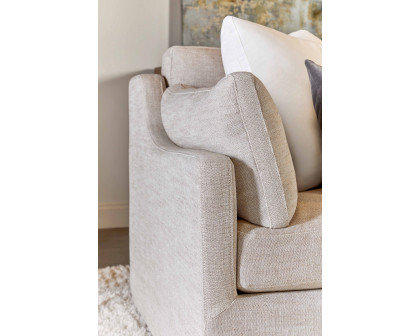 Essentials Lena 95" Slope Arm Slipcover Sofa - Bisque