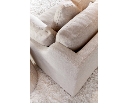 Essentials Lena 95" Slope Arm Slipcover Sofa - Bisque