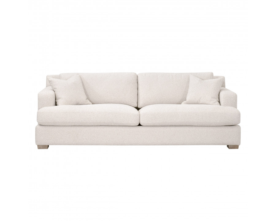 Essentials Dean 92" California Casual Sofa - LiveSmart Gellar-Linen, Natural Gray Oak