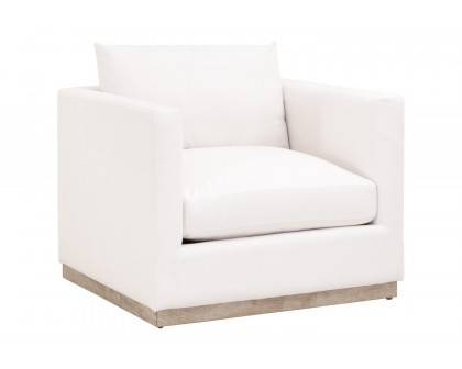 Essentials - Siena Plinth Base Sofa Chair in LiveSmart Machale Ivory