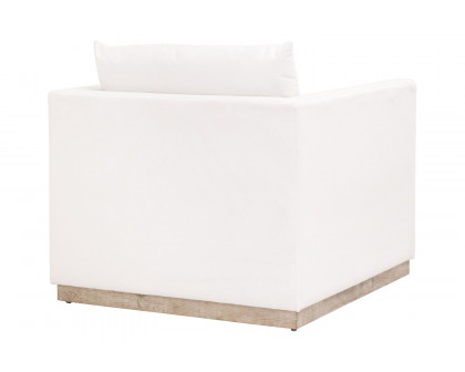 Essentials - Siena Plinth Base Sofa Chair in LiveSmart Machale Ivory