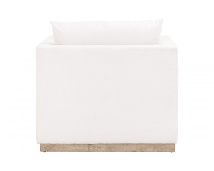 Essentials - Siena Plinth Base Sofa Chair in LiveSmart Machale Ivory