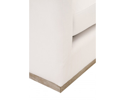 Essentials - Siena Plinth Base Sofa Chair in LiveSmart Machale Ivory