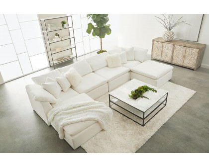 Essentials Sky Modular Ottoman - Peyton Pearl