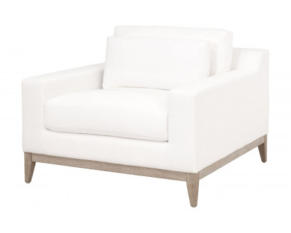 Essentials - Vienna Track Arm Sofa Chair in LiveSmart Peyton Pearl Natural Gray