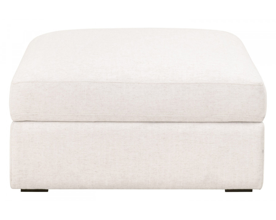 Essentials - Daley Modular Storage Ottoman in Textured Cream Linen