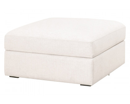 Essentials - Daley Modular Storage Ottoman in Textured Cream Linen