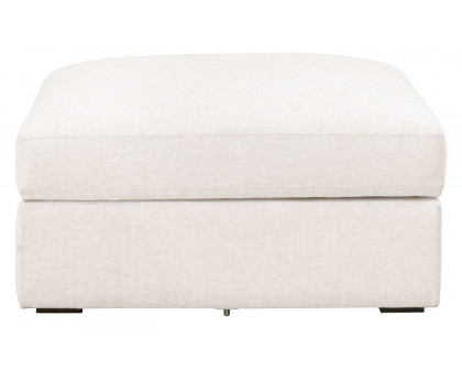 Essentials - Daley Modular Storage Ottoman in Textured Cream Linen