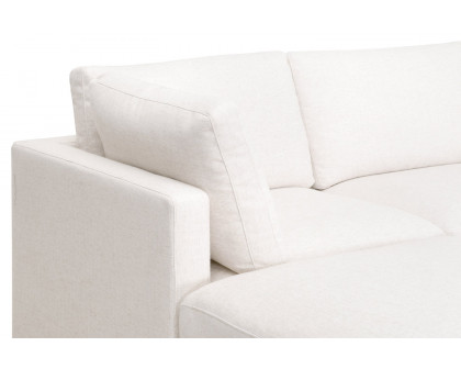 Essentials - Daley Modular Storage Ottoman in Textured Cream Linen