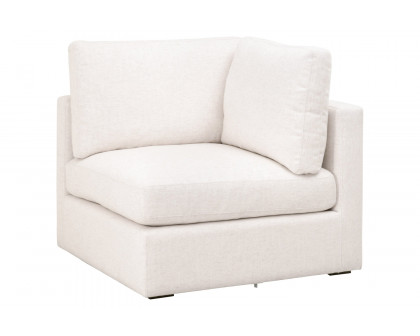 Essentials - Daley Modular Corner Chair in Textured Cream Linen