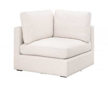 Essentials - Daley Modular Corner Chair in Textured Cream Linen