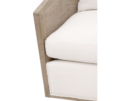 Essentials McGuire Swivel Club Chair - Boucle Snow