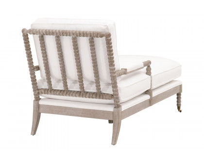 Essentials - Rouleau Chaise Lounge in LiveSmart Peyton Pearl Natural Gray Oak