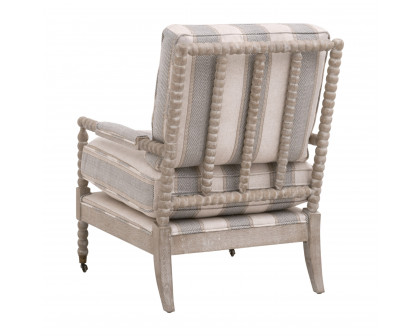 Essentials™ Rouleau Club Chair - Stanebridge-Pewter, Natural Gray Oak