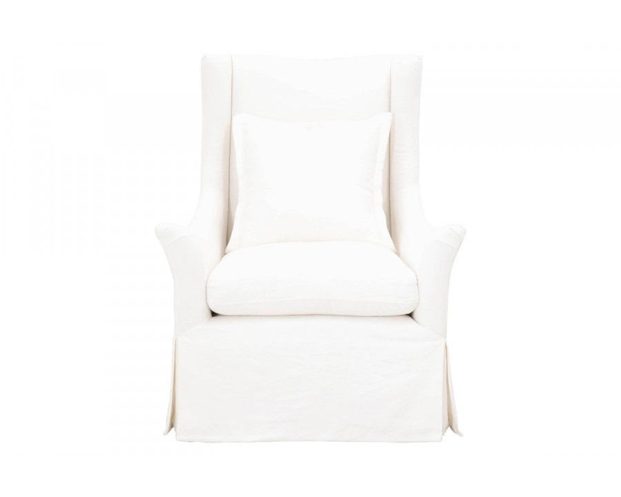 Essentials - Otto Swivel Club Chair in Cream Crepe