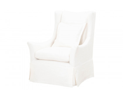 Essentials - Otto Swivel Club Chair in Cream Crepe