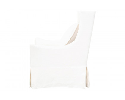 Essentials - Otto Swivel Club Chair in Cream Crepe