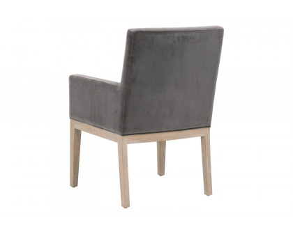 Essentials Drake Arm Chair - Dark Dove Velvet