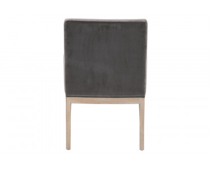 Essentials Drake Arm Chair - Dark Dove Velvet