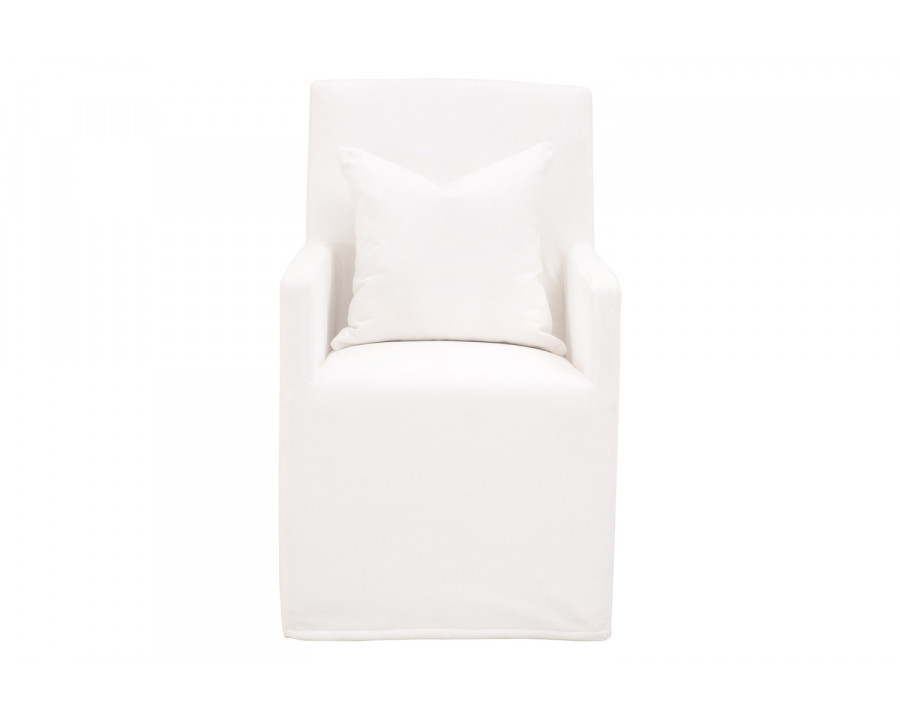 Essentials - Shelter Slipcover Arm Chair with Casters