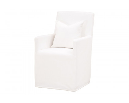 Essentials - Shelter Slipcover Arm Chair with Casters