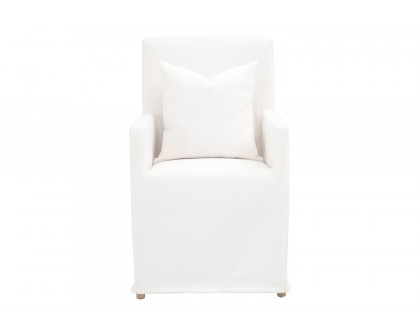 Essentials - Shelter Slipcover Arm Chair with Casters