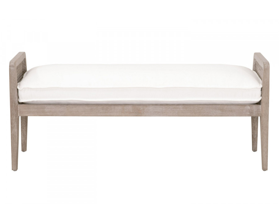 Essentials Leone Bench - LiveSmart Peyton Pearl Natural Gray